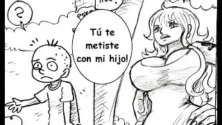 La familia de Luffy y Nami - Capítulo 26 - Nami defiende a su hijo con Luffy