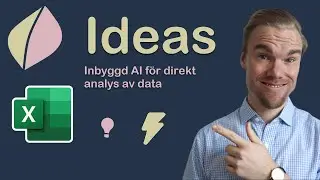 Excel - Ideas f&ouml;r DIREKT analys av din data. Exakt det du vill se!
