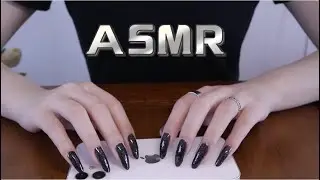 ASMR💕Tapping &Scratching my phone📱With Black nails.Sooo Relaxing
