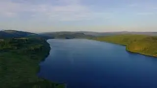 Best Scottish Loch Drone 4K stock footage. Loch Avich Shoreline, Scotland.