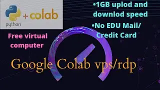 Free 12 hr  VPS/RDP ,using google colab with  in 10 minutes #freevps #vps #googlecolab #RDP