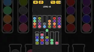 ball sort puzzle level 43 walkthrough