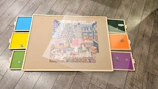 1500 Piece Puzzle Board w/ 6 Drawers & a Lazy Susan!