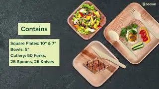Elevate Your Eco-Dining Experience: Palm Leaf Dinnerware & Wooden Cutlery Combo