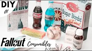 Como hacer consumibles DIY / How to make FALLOUT COSPLAY