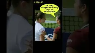 Alex Eala vs Ostapenko, perfect down the line shot. kaso may napilayan.