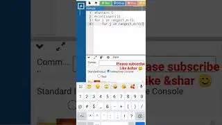 Python pattern 5 #pythonprogramming #shorts #code #python #pattern #viral #viralvideo #youtubeshorts