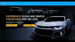 Car Website Template Design Using Pure HTML and CSS