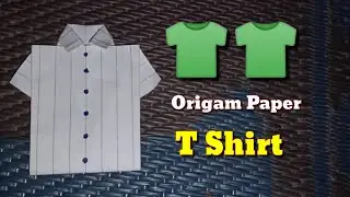 how to make a paper t shirt 👕 । Craft। पेपर टी शर्ट। KN GAMIT 