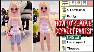 TUTORIAL HOW TO REMOVE DEFAULT PANTS IN BERRY AVE ROBLOX