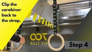 How to Setup Gymnastic Rings with Straps - MEDIUM Length - Great for Legs, Chest, Back, Shoulders