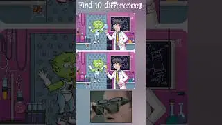 Alien research. Find 10 differences
