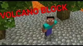 MINECRAFT Pocket edtion // Volcano block Part 1 //new serise