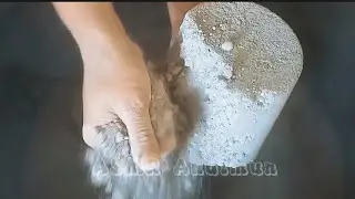 Crispy Gritty Cement Reforms Crumbling in water + On floor
