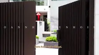 courtyard gate #aluminiumgate #homeimprovement #newhousebuild