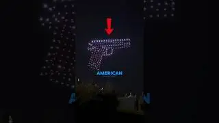 Вот как выглядит американское шоу дронов 😑 #шорты
