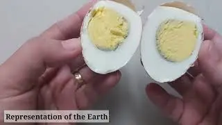 Layers of the Earth using egg / Illustration of thr Layers of the Earth