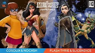Frostfire 2022 - MultiVersus Losers Finals - Cosolix & NoCash vs Flash Tyrie & SliceNDice