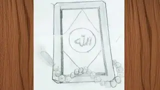 How to draw Quran with Tasbeeh-pencil sketch /Beautiful Drawing Quran Drawing Tutorial Step by stepp