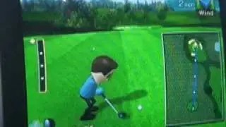 Wii Golf Albatross Hole3 Spectacular Direct Chip-in!!!