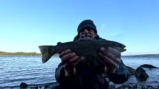 light spinning for perch pike and trout with handhome made lures in Ireland
