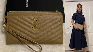 YSL LARGE MONOGRAM BILL POUCH UNBOXING