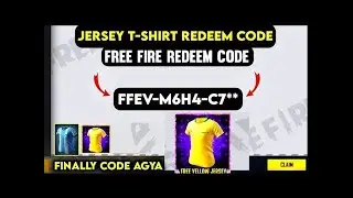 FREE FIRE TODAY REDEEM CODE 3 JUNE YELLOW JERSEY LIMITED OFFER