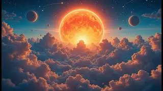 Relaxing Trip Through Heavenly Sky & Prayer Music - Meditation, Sleep, Healing, Calm, Focus & Yoga