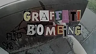 GRAFFITI BOMBING AND STREET ON BMX part1 | ГРАФФИТИ БОМБИНГ И СТРИТ НА БМХ часть1