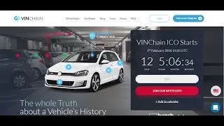 VINChain Decentralized Vehicle History ICO Starts 1th February 2018