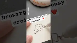 How to draw croissant simple #croissant #easy #drawing