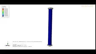 Circular Column under axial Load using abaqus