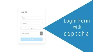 Login From with Captcha using HTML,CSS & JavaScript