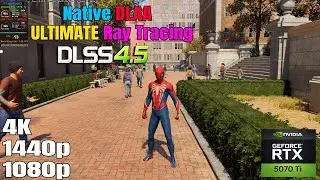 Spider Man 2 - 4K, 1440p, & 1080p - Native DLAA - Ultimate Ray Tracing - DLSS 4.5 - RTX 5070 Ti