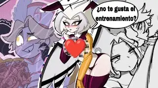 LUTE and ABEL train together but suddenly he doesn't like it / comic fandub / HAZBIN HOTEL.