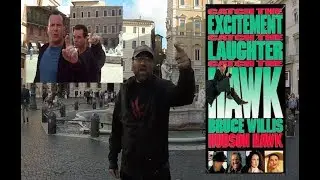 Hudson Hawk Piazza Navona. Kit Kat ButterFinger Telephone booth scene. Bruce Willis
