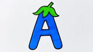 A for Alphabet🔡 | Easy Alphabet Drawing | Kids Drawing Step by Step