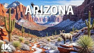 ARIZONA WINTER 4K❄️ Snowy Deserts, Epic Canyons & Stunning Red Rock Cliffs
