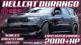 World's Quickest and Fastest Hellcat Durango! Twin Turbo Built Engine and 2000+HP @Ripatuned