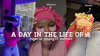 A day in the life of a NIGERIA YOUNG WOMAN 🎀 : A SOLO Date 😩, Skincare 🧴