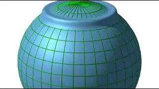 Rotationally symmetric wave on a sphere