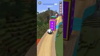 Going Balls&rlm; - SpeedRun Gameplay Level 37. Rolling balls. Ultimate Sky Ball Racing Challenge.