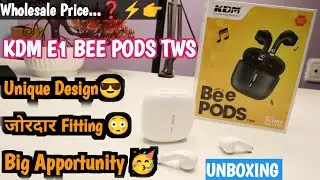 KDM E3 BEE PODS TWS EARBUDS UNBOXING ⚡ Best Earbuds Under 1000/- 🔥🔥