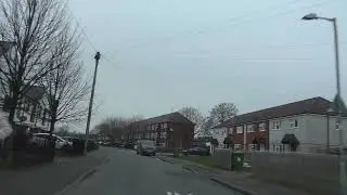 Driving On Drake Avenue, Grenville Road, Gresham Road, Burleigh Road Worcester UK 19th February 2025