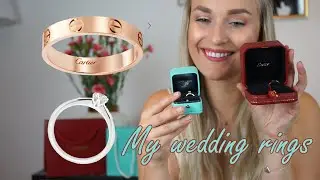 Cartier Love Wedding Band and Tiffany&Co Engagement Ring Review, wear&tear, hand modeling