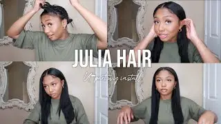 IS THIS MY REAL HAIR!!? | Julia Hair U - Part Wig Install | Black Friday Sale