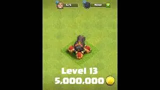 Level 1 to Level 20 (MAX) all Animation of Cannon in Clash Of Clans | COC | #Shorts