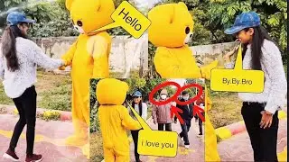 Teddy bear Funny 🤣 Dance With Girl & Boy 😜 | Funny Reaction | Teddy bear comday video || Funny video