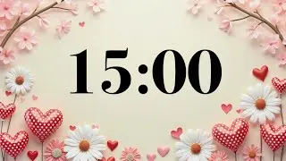 15 Minute Valentine&rsquo;s Day Classroom Timer 💕 February Focus with Fun Background & Acoustic Jazz Music