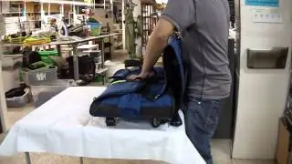 Turning a Celltei Subway Travel Carrier for over 47 lbs dog into a vertical backpack